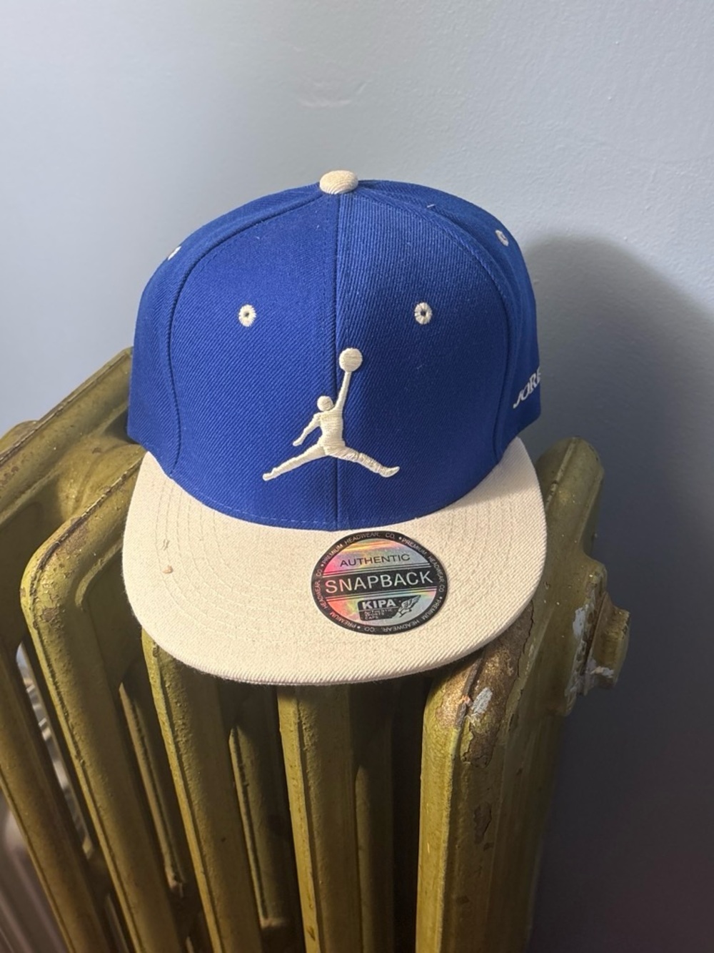 Jordan Kids Royal Blue and Cream Snapback Hat